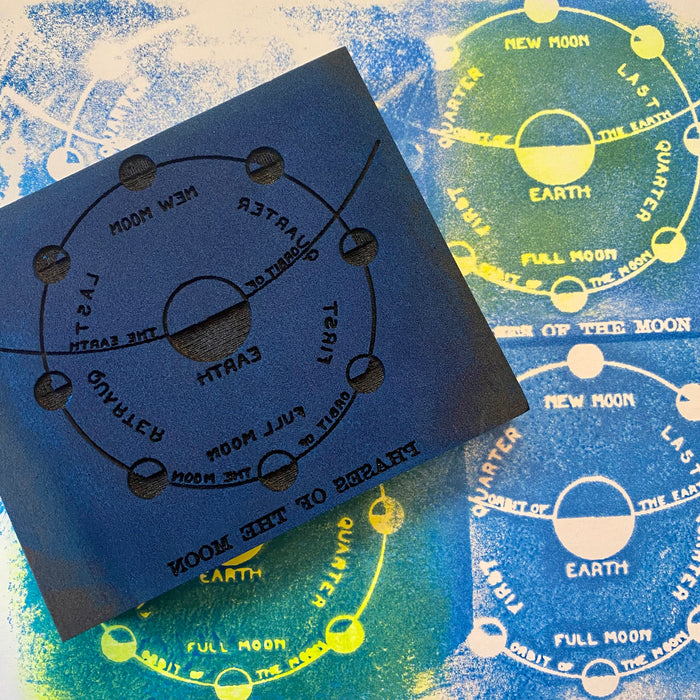 100 Proof Press | Moon Phases | Foam Stamp
