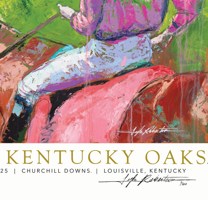 2025 Kentucky Oaks 151st Limited Edition Print - Gold Foil, Signed by Artist