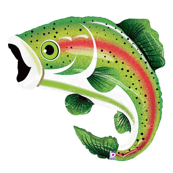 29" Rainbow Trout Foil Balloon