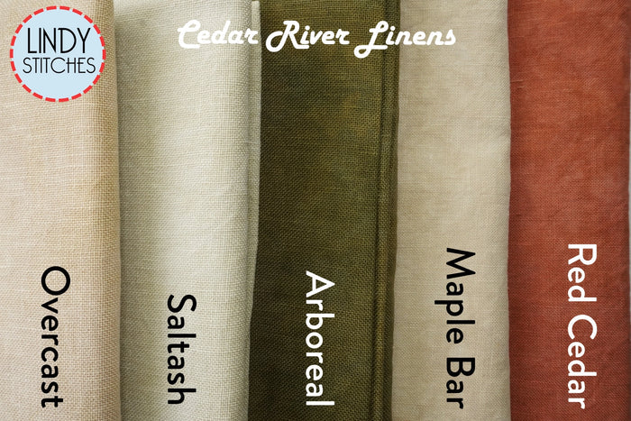 46 Count Arboreal Hand Dyed Linen by Cedar River