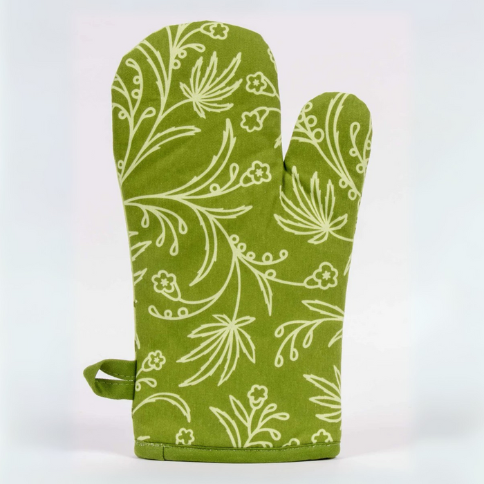 Blue Q Oven Mitt 'The Food Has Weed in it'