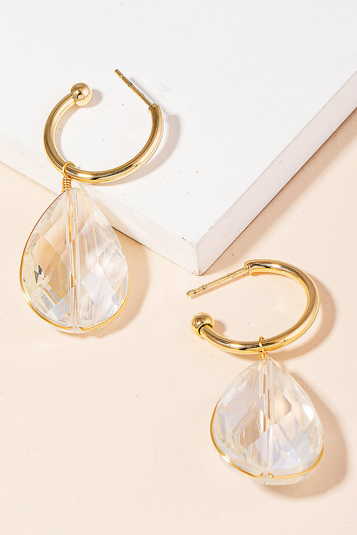 Crystal Teardrop Earrings