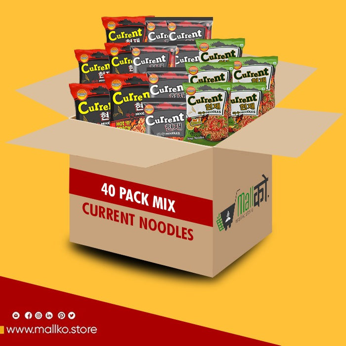 Hot and Spicy, 2 times Spicy and Lemon Veggie Current Noodles 40 Packs in USA
