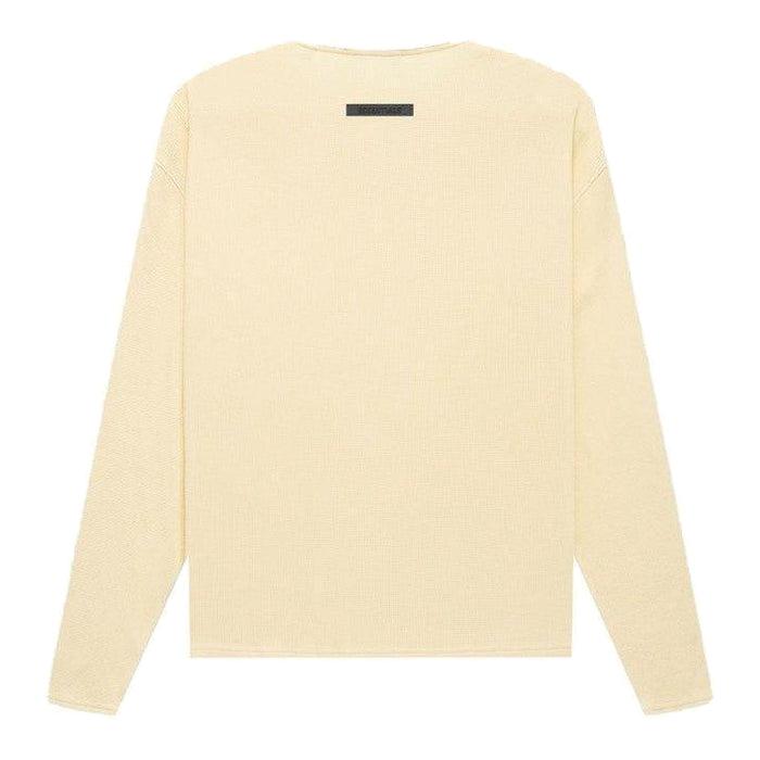Fear of god Essentials Thermal Henley Long Sleeve Tee Cream - Supra Sneakers