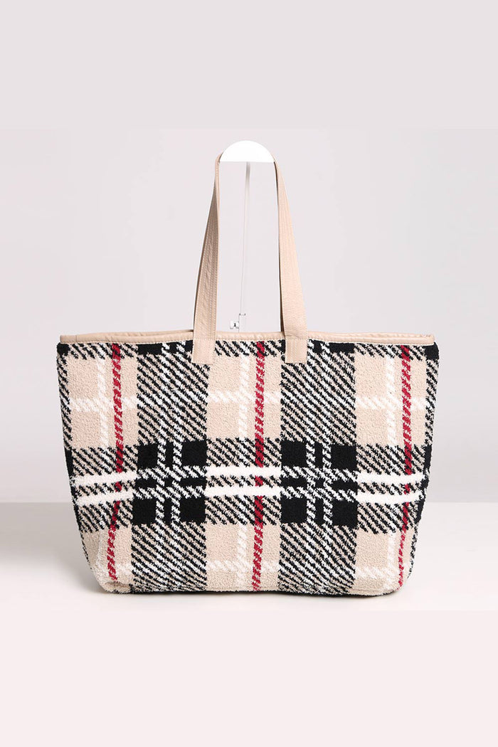 Fall Plaid Tote Bag