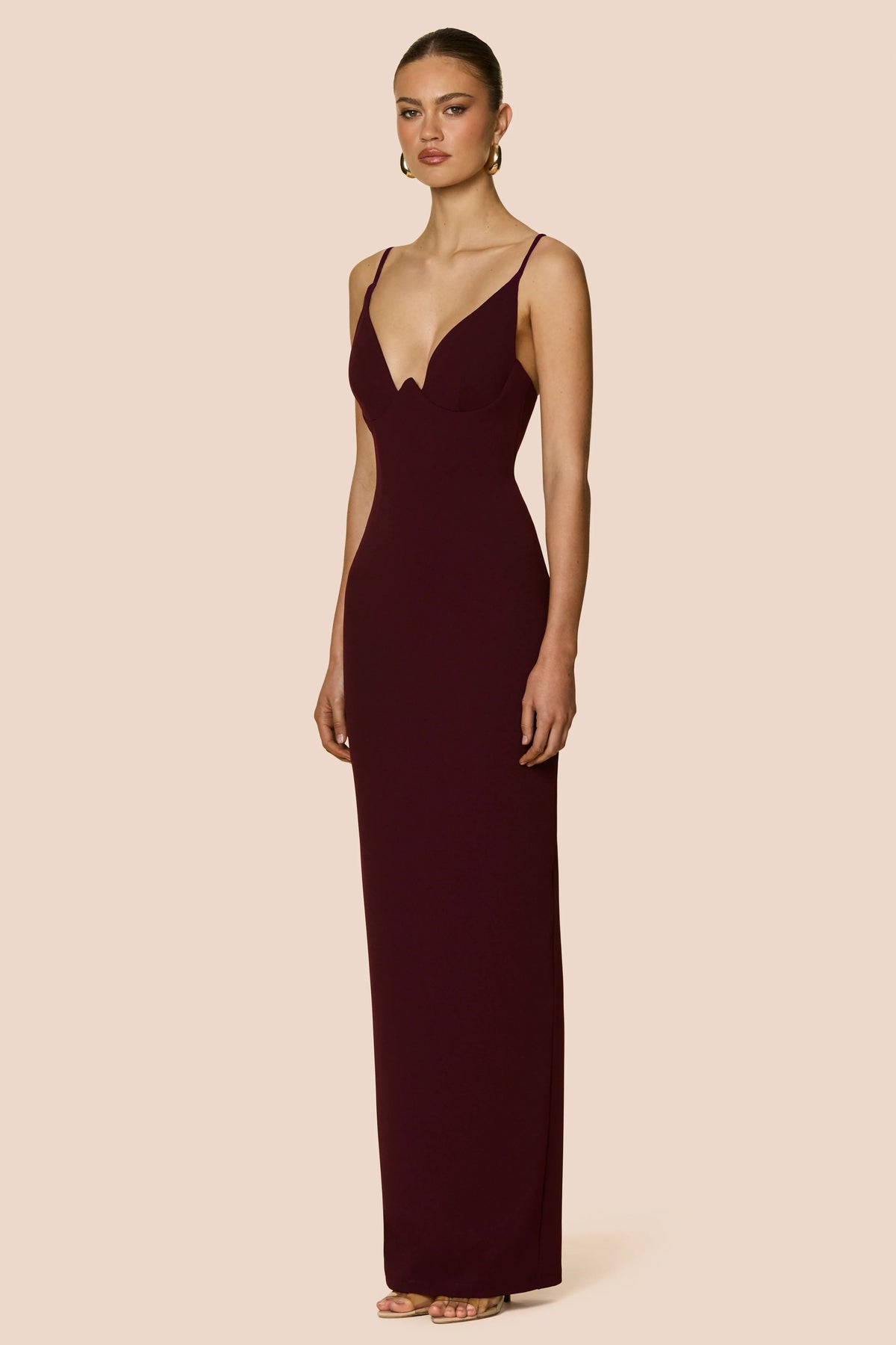 Nookie Elle Gown - Wine