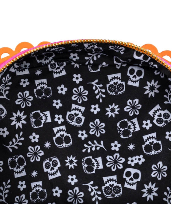 Loungefly Pixar Coco Diecut Party Flags Mini Backpack Inner Lining