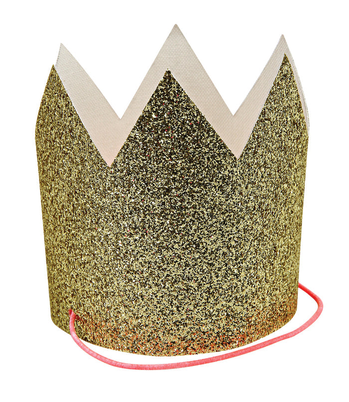 Meri Meri Mini Gold Glittered Crowns