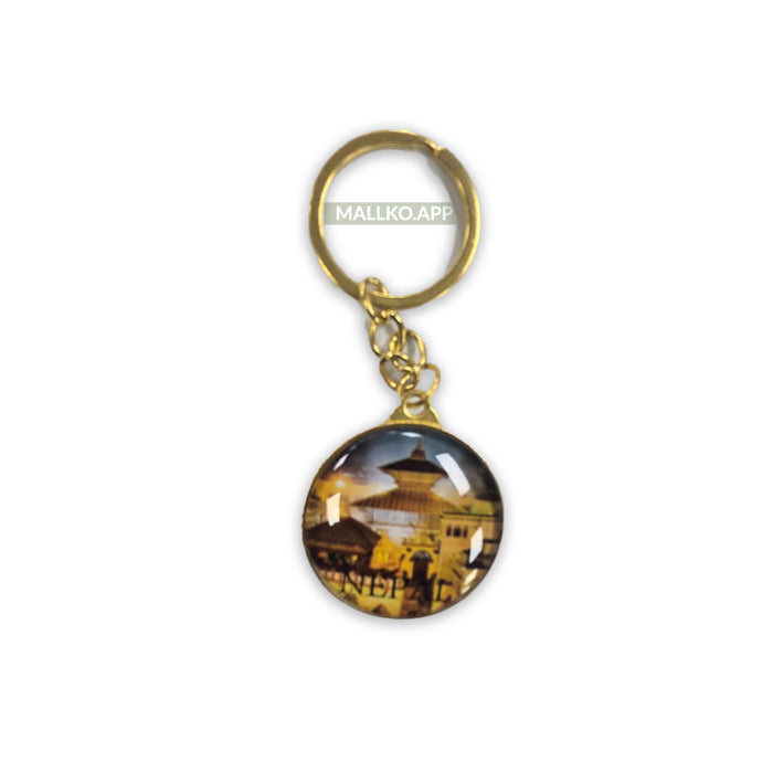 Nepal Souvenir Pashupatinath Keychain