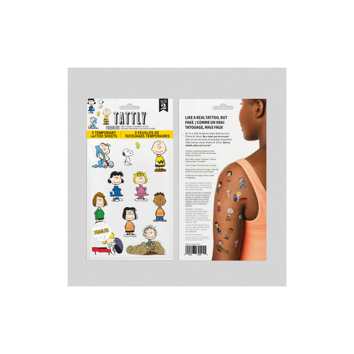 Peanuts Classic Character Tattoo Sheets