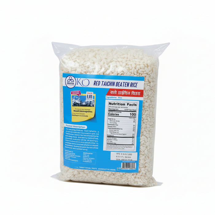 Himalayan Parboiled Flattened Red Rice (Technical Label)