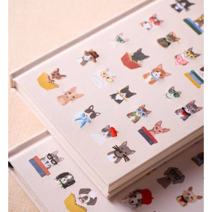 Rifle Paper Co. Studious Cats Embroidered Journal