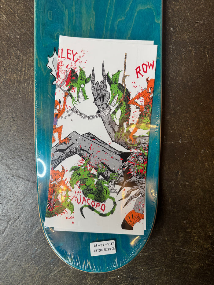 Riley Hawk Toxic Rats Deck - 8.12