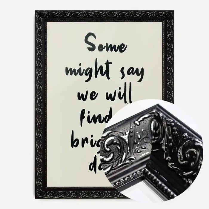 21x30cm | 8¼ x 11¾in / Black Ornate Frame