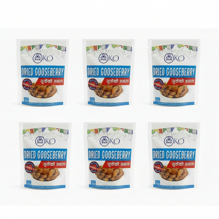 ^ packs of dried gooseberry