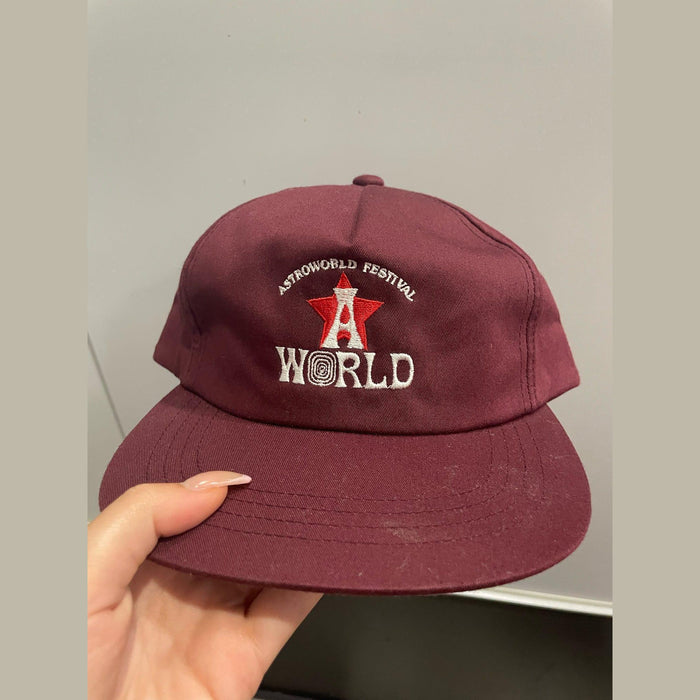 Travis Scott Astro Hat Burgundy - Supra Sneakers
