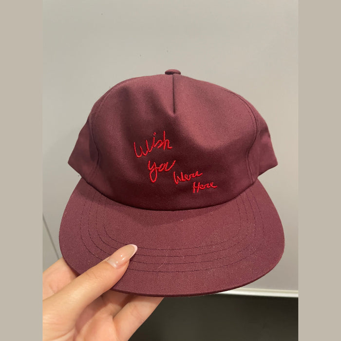 Travis Scott Astroworld Tour Wish You Were Here Hat Maroon, Hat - Supra Sneakers