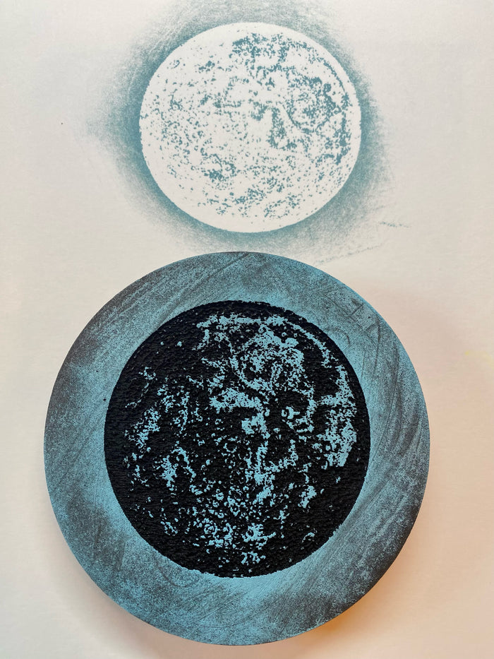 100 Proof Press | Full Moon | Foam Stamp