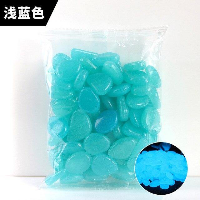 100/PCS Garden Pebbles Garden Decor Luminous Stones - foxberryparkproducts
