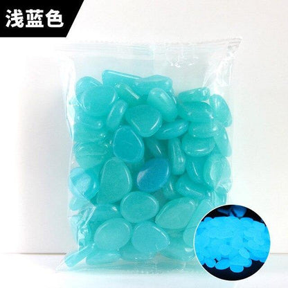 100/PCS Garden Pebbles Garden Decor Luminous Stones - foxberryparkproducts