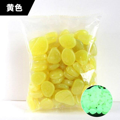 100/PCS Garden Pebbles Garden Decor Luminous Stones - foxberryparkproducts