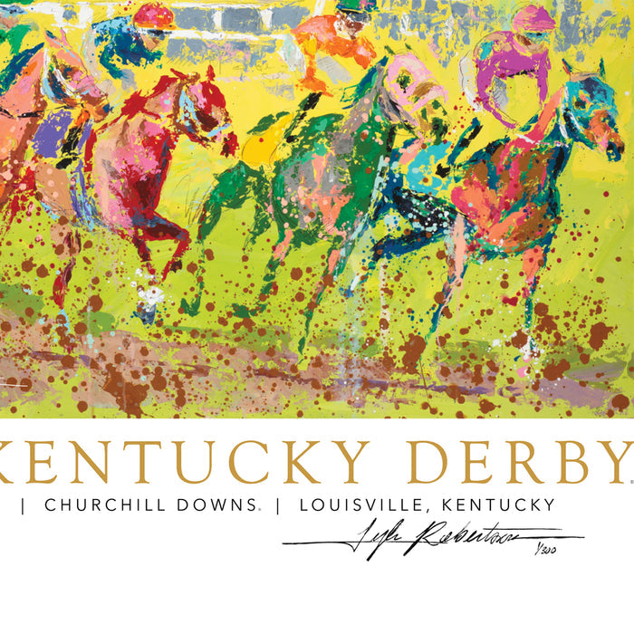 2025 Kentucky Derby 151st Limited Edition Print - Gold Foil, Signed by Artist