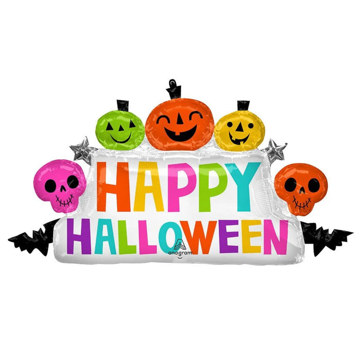 39" Colorful & Creepy Halloween Marquee Balloon