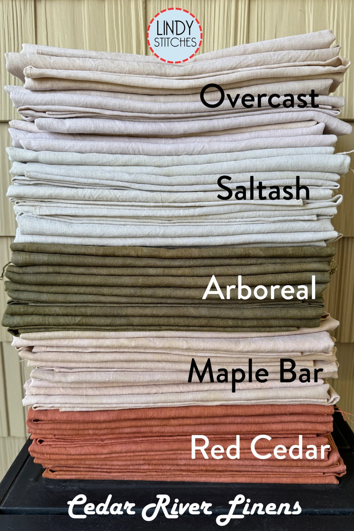46 Count Arboreal Hand Dyed Linen by Cedar River