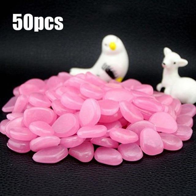 50/100/300pcs Glow in the Dark Pebbles - foxberryparkproducts