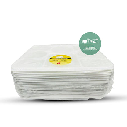 8 Compartment Plastic Plates