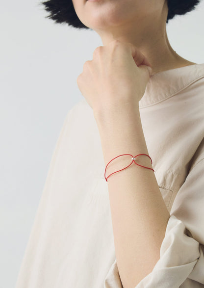 Helena Rohner Silver Bead Bracelet | Tomato/Silver