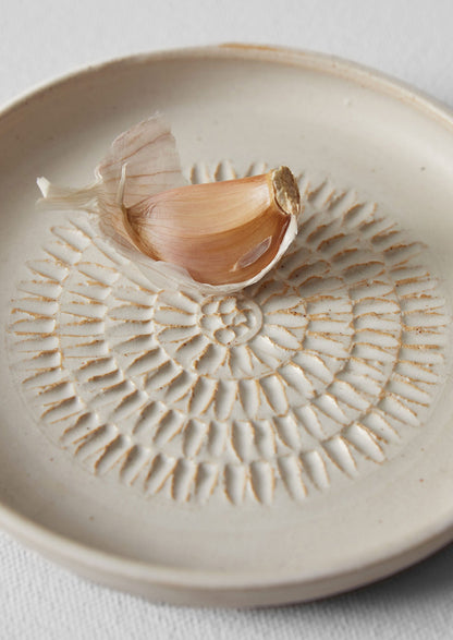 Rebecca Williams Garlic Grater | Matte White