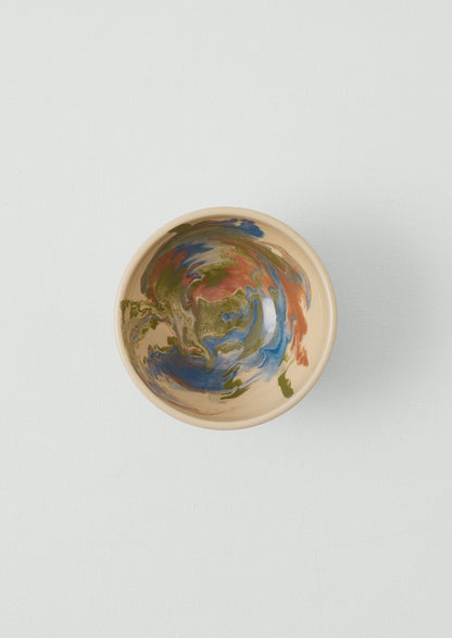 Poterie Barbotine Marbled Breakfast Bowl | Sand/Moss