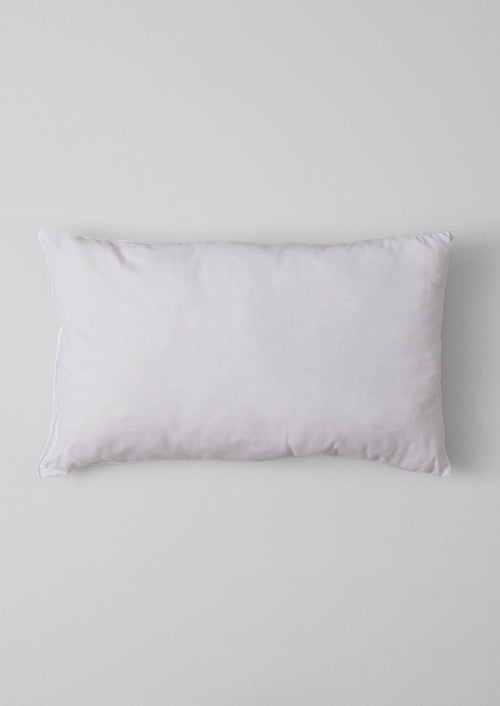 Small Rectangle Wool Cushion Pad | White