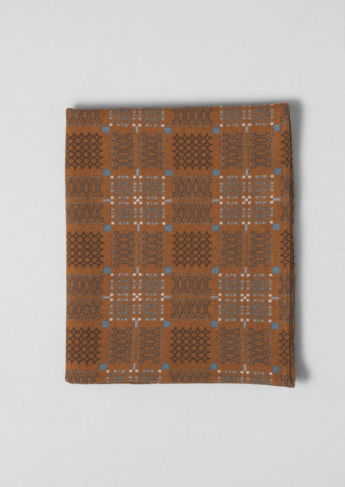 Melin Tregwynt Welsh Blanket | Rust/Topaz