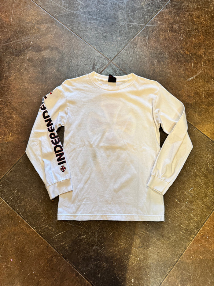 Vintage Independent Iron Cross Longsleeve - White