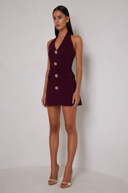 Jillian Dress - Deep Plum