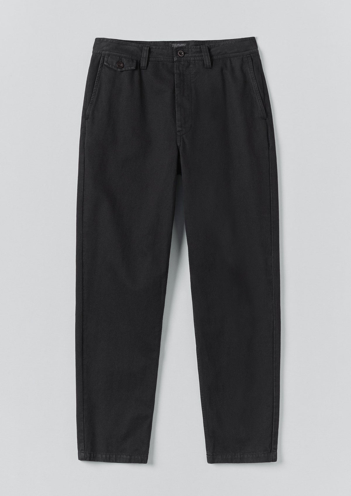 Norv Garment Dyed Tapered Trousers | Charcoal