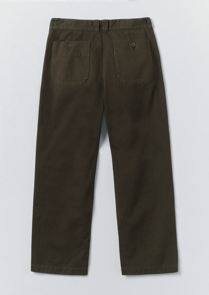 Rory Straight Leg Trousers | Iron Green