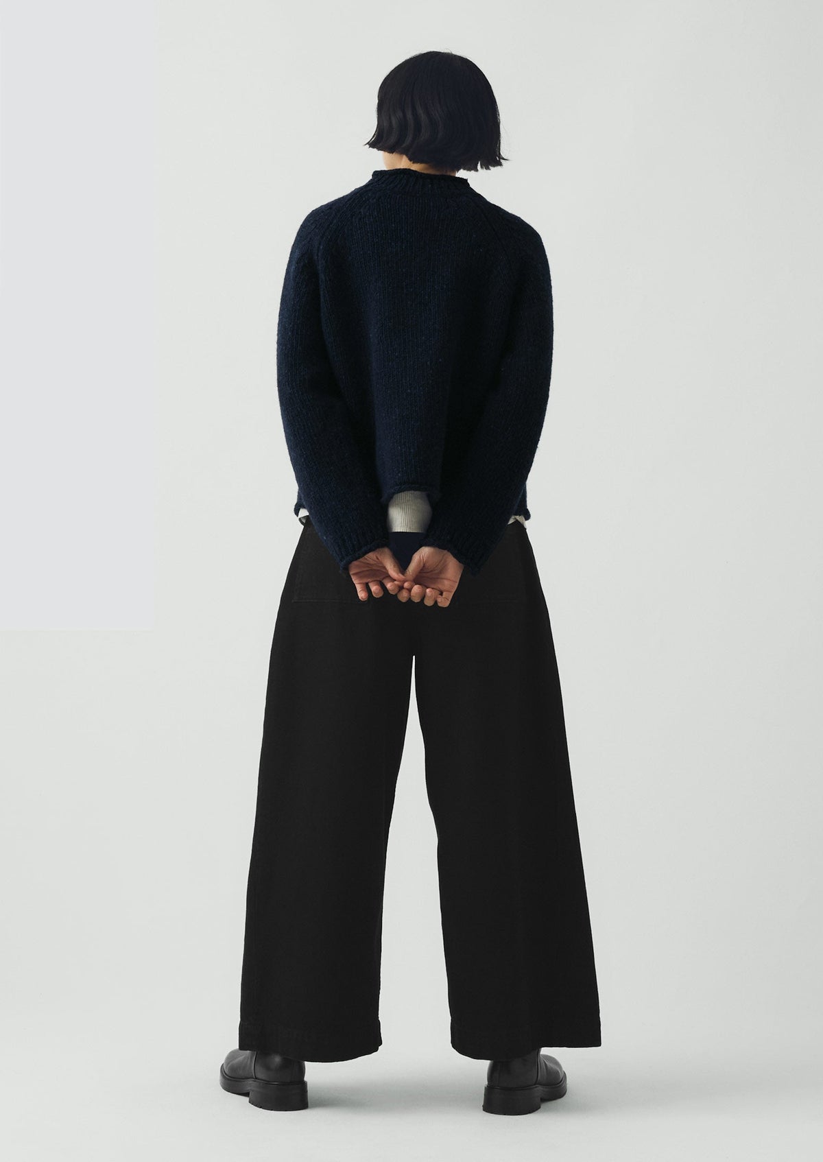 Orla Donegal Wool Sweater | Navy