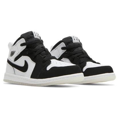 Air Jordan 1 Mid Diamond Shorts (Toddler) sneakers — style DN4322-100 — photo 2 of 5