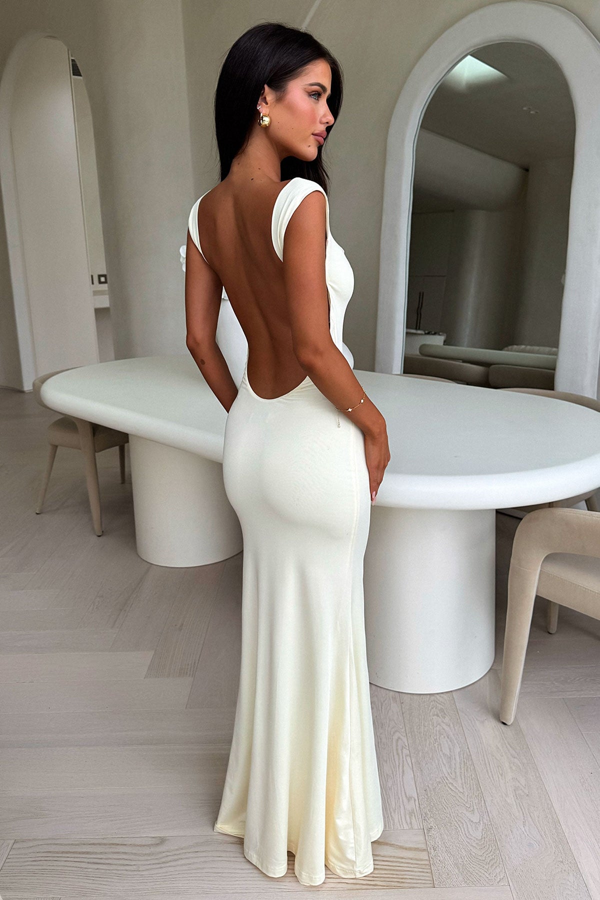 Elai Open Back Maxi Dress - Yellow