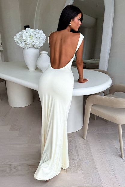 Elai Open Back Maxi Dress - Yellow