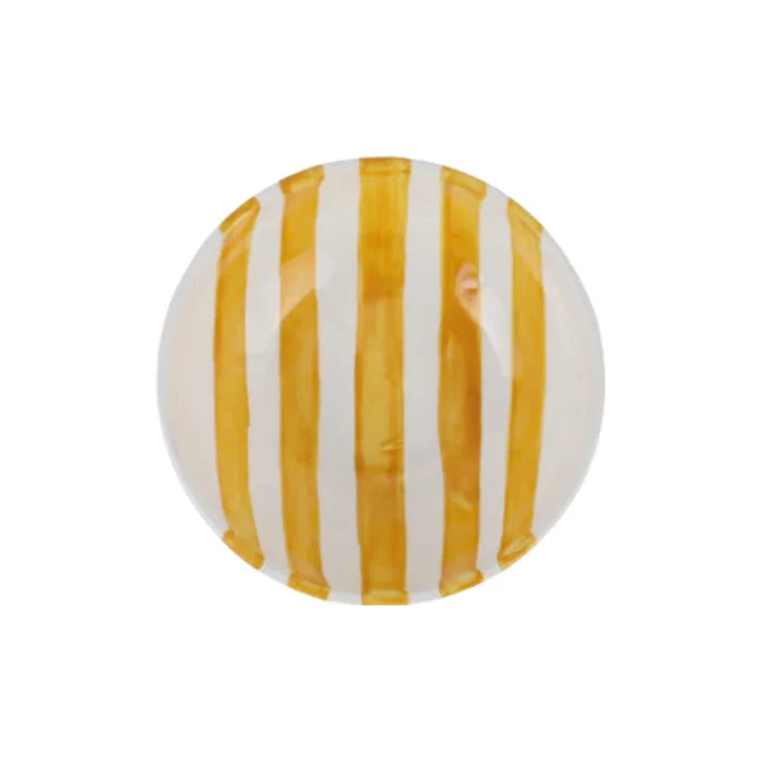 Amalfitana Yellow Striped Cereal Bowl