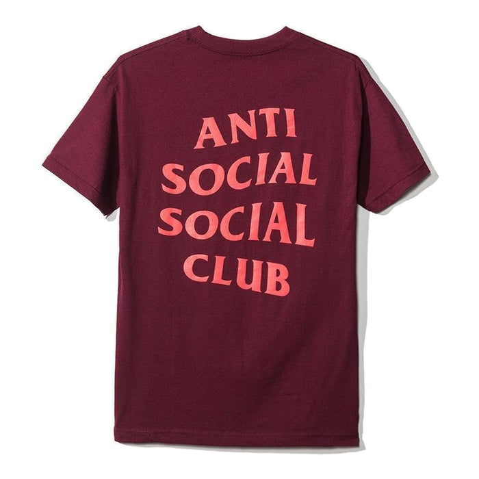 Anti Social Social Club Logo Tee - Maroon - Supra Sneakers