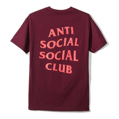 Anti Social Social Club Logo Tee - Maroon - Supra Sneakers