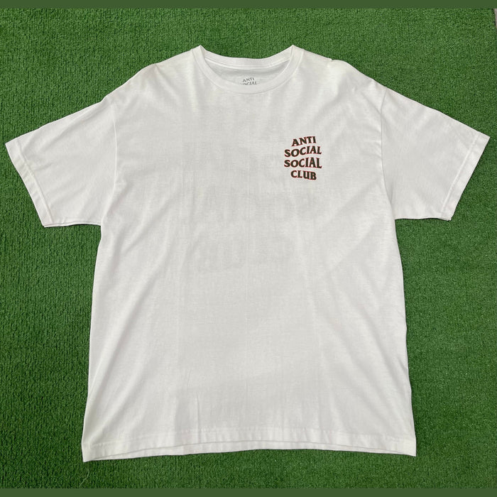 Anti Social Social Club Plaid Red Tee White, T-Shirt - Supra Sneakers