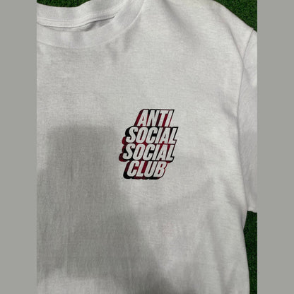 Anti Social Social Club Plaid Red Tee White, T-Shirt - Supra Sneakers