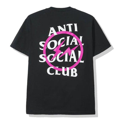 Anti Social Social Club x Fragment Pink Bolt Tee - Supra Sneakers