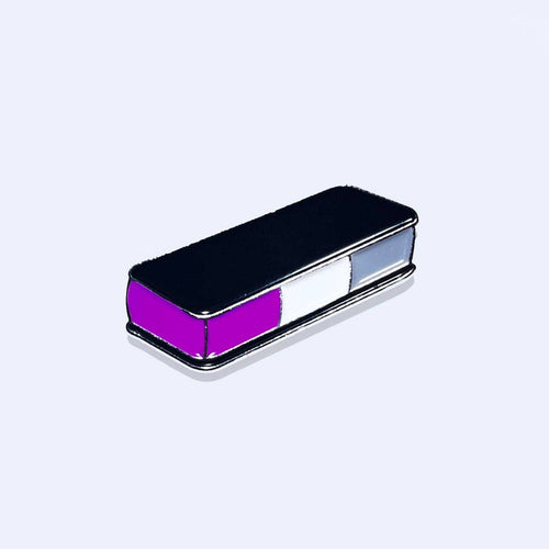 Asexual Ice Cream Sandwich Enamel Pin